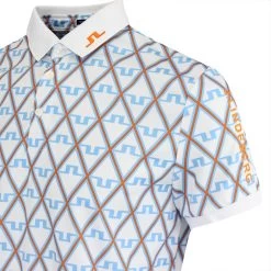 J.Lindeberg Golf Shirt - Tour Tech Print Reg Fit - LBB Diamond AW23 -Fashion Golf j lindeberg golf shirt tour tech print reg fit lbb diamond aw23 gmjt08576 a037 127