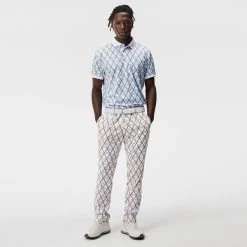 J.Lindeberg Golf Shirt - Tour Tech Print Reg Fit - LBB Diamond AW23 -Fashion Golf j lindeberg golf shirt tour tech print reg fit lbb diamond aw23 gmjt08576 a037 54