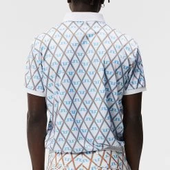 J.Lindeberg Golf Shirt - Tour Tech Print Reg Fit - LBB Diamond AW23 -Fashion Golf j lindeberg golf shirt tour tech print reg fit lbb diamond aw23 gmjt08576 a037 55