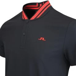 J.Lindeberg Golf Shirt - Tyson Regular Fit - Black AW23 -Fashion Golf j lindeberg golf shirt tyson regular fit black aw23 gmjt08574 9999 129