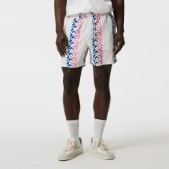 J.Lindeberg Golf Shorts - Banks Miami Swim Trunks - Pink Bridge HS23 -Fashion Golf j lindeberg golf shorts banks miami swim trunks pink bridge hs23 gmpa08521 s190 2