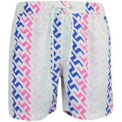 J.Lindeberg Golf Shorts - Banks Miami Swim Trunks - Pink Bridge HS23