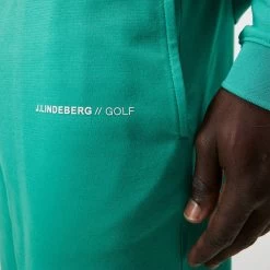 J.Lindeberg Golf Shorts - Jersey Logo - Bright Aqua HS23 -Fashion Golf j lindeberg golf shorts jersey logo bright aqua hs23 gmjs08398 m158 4