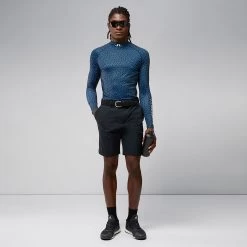 J.Lindeberg Golf Shorts - Vent Tight Fit - Black AW23 -Fashion Golf j lindeberg golf shorts vent aw22 01b