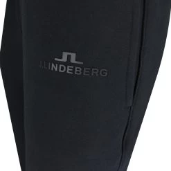 J.Lindeberg Athleisure Joggers - Alpha Fleece Pant - Black AW23 -Fashion Golf j lindeberg golf trousers alpha pant black ss23 amjs07673 9999 c