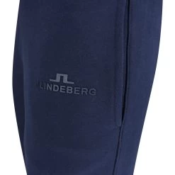J.Lindeberg Athleisure Joggers - Alpha Fleece Pant - JL Navy AW23 -Fashion Golf j lindeberg golf trousers alpha pant jl navy ss23 amjs07673 6855 n