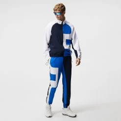J.Lindeberg Athleisure Joggers - Benjamin Stretch Fleece - Navy SS23 -Fashion Golf j lindeberg golf trousers benjamin pant jl navy ss23 amjs08048 6855 d