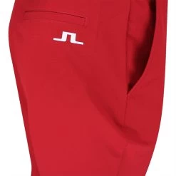 J.Lindeberg Golf Joggers - Performance Cuffed Pant - Chili Pepper SS23 -Fashion Golf j lindeberg golf trousers cuff jogger pant chili pepper ss23 gmpa07909 g098 o