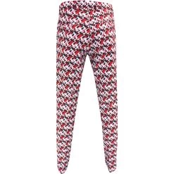 J.Lindeberg Golf Trousers - Ellott Print Pant - MB Cherry AW23 -Fashion Golf j lindeberg golf trousers ellott print pant mb cherry aw23 gmpa08648 g137 88