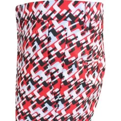 J.Lindeberg Golf Trousers - Ellott Print Pant - MB Cherry AW23 -Fashion Golf j lindeberg golf trousers ellott print pant mb cherry aw23 gmpa08648 g137 89