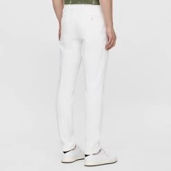 J.Lindeberg Golf Trousers - Ellott Pant Slim - White AW23 -Fashion Golf j lindeberg golf trousers ellott sp21 01c w1rduqwihn8lsahk