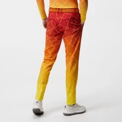 J.Lindeberg Golf Trousers - Fade Print Pant Slim - Sunset SS23 -Fashion Golf j lindeberg golf trousers fade print pant sunset fade logo ss23 gmpa08235 i174 c