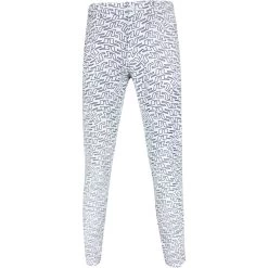 J.Lindeberg Golf Trousers - Tim Pant Slim - White Swirl SS23