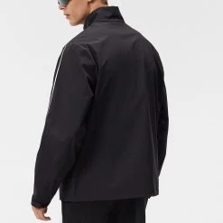 J.Lindeberg Golf Waterproof Jacket - Theo Rain Jkt - Black AW23 -Fashion Golf j lindeberg golf waterproof jacket theo rain jkt black aw23 gmow08864 9999 4