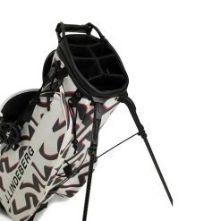 J.Lindeberg Golf Bag - Play Stand Bag Print - Wave Bridge AW23 -Fashion Golf j lindeberg golf bag play stand bag print wave bridge aw23 4 detail