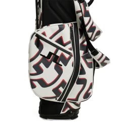 J.Lindeberg Golf Bag - Play Stand Bag Print - Wave Bridge AW23 -Fashion Golf j lindeberg golf bag play stand bag print wave bridge aw23 5 lifestyle