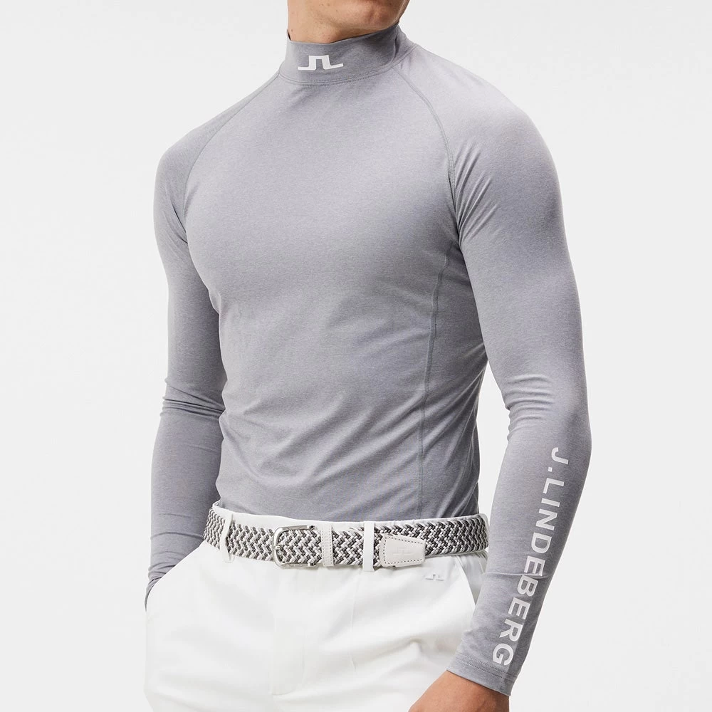 J.Lindeberg Golf Base Layer - Aello SC - Grey Mel. AW23 - Image 4