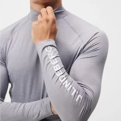 J.Lindeberg Golf Base Layer - Aello SC - Grey Mel. AW23 -Fashion Golf j lindeberg golf base layer aello sc grey mel aw23 5 detail