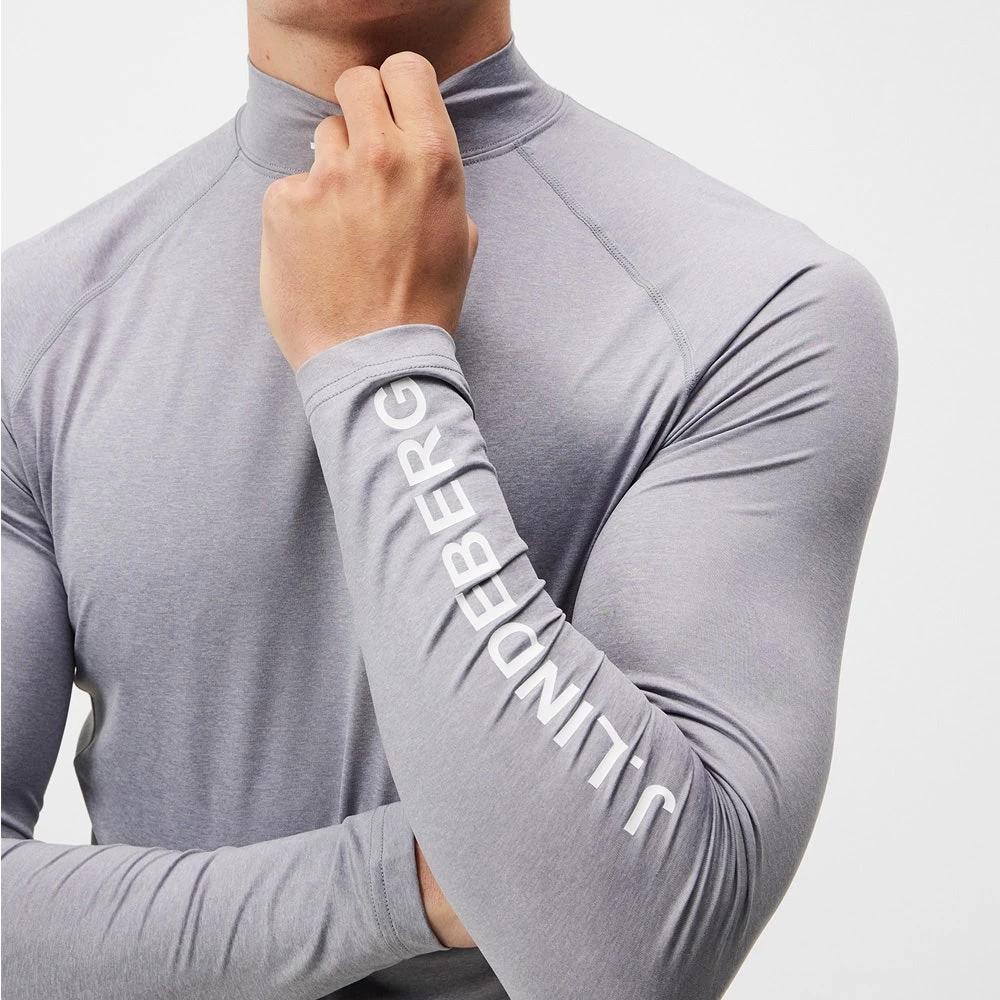 J.Lindeberg Golf Base Layer - Aello SC - Grey Mel. AW23 - Image 6