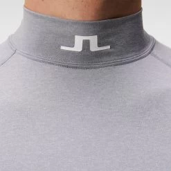 J.Lindeberg Golf Base Layer - Aello SC - Grey Mel. AW23 -Fashion Golf j lindeberg golf base layer aello sc grey mel aw23 3 3 lifestyle