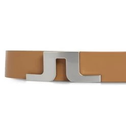 J.Lindeberg Golf Belt - Bridger Leather - Chipmunk AW23 -Fashion Golf j lindeberg golf belt bridger leather chipmunk aw23 3 detail