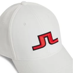 J.Lindeberg Golf Cap - Angus - White AW23 -Fashion Golf j lindeberg golf cap angus white aw23 3 detail