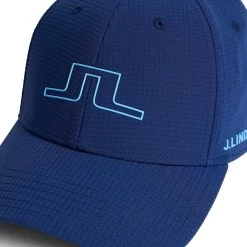 J.Lindeberg Golf Cap - Caden - Estate Blue AW23 -Fashion Golf j lindeberg golf cap caden estate blue aw23 3 detail