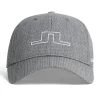 J.Lindeberg Golf Cap - Caden - Grey Mel. AW23 -Fashion Golf j lindeberg golf cap caden grey mel aw23 1 main