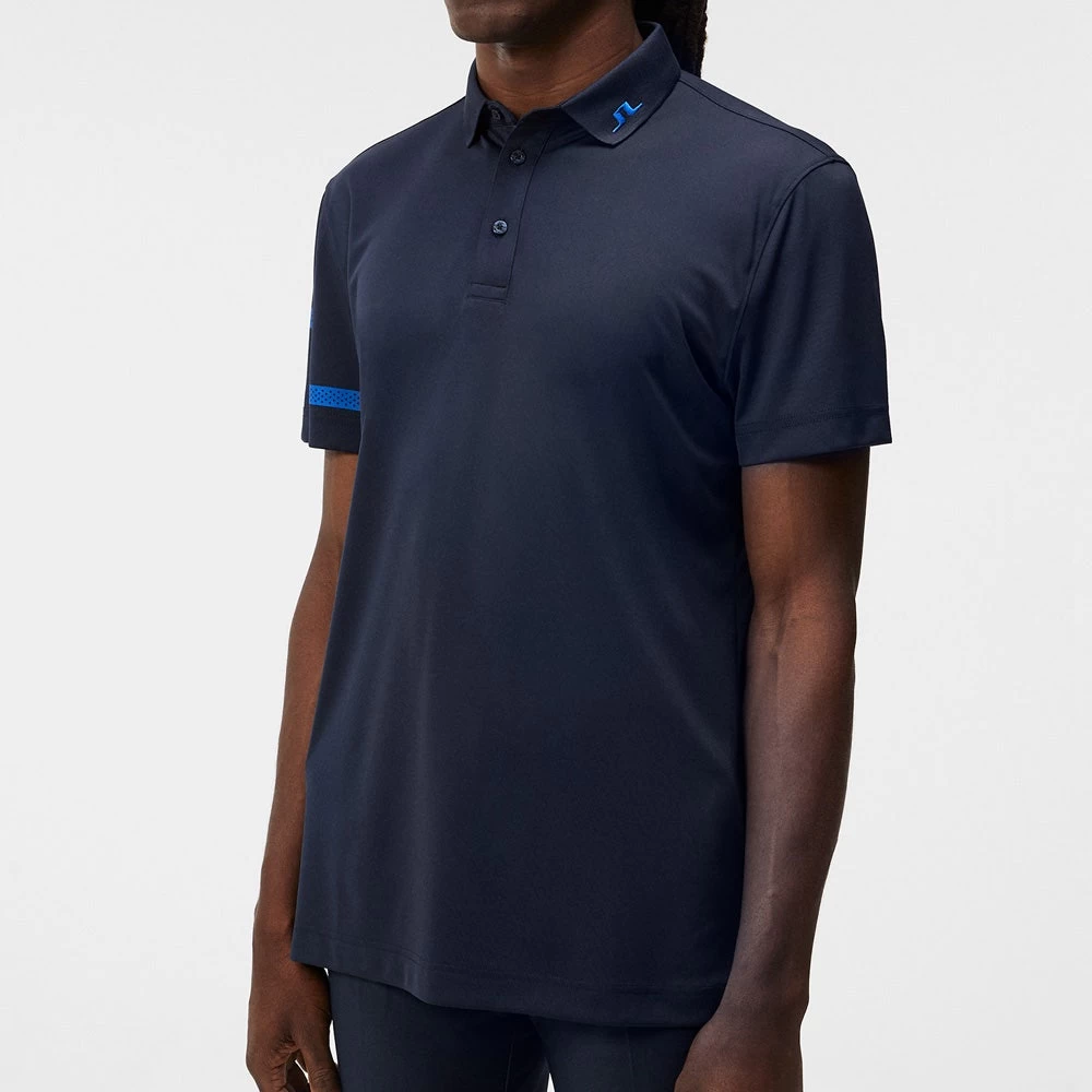 J.Lindeberg Golf Shirt - Heath Regular Fit - JL Navy AW23 - Image 5