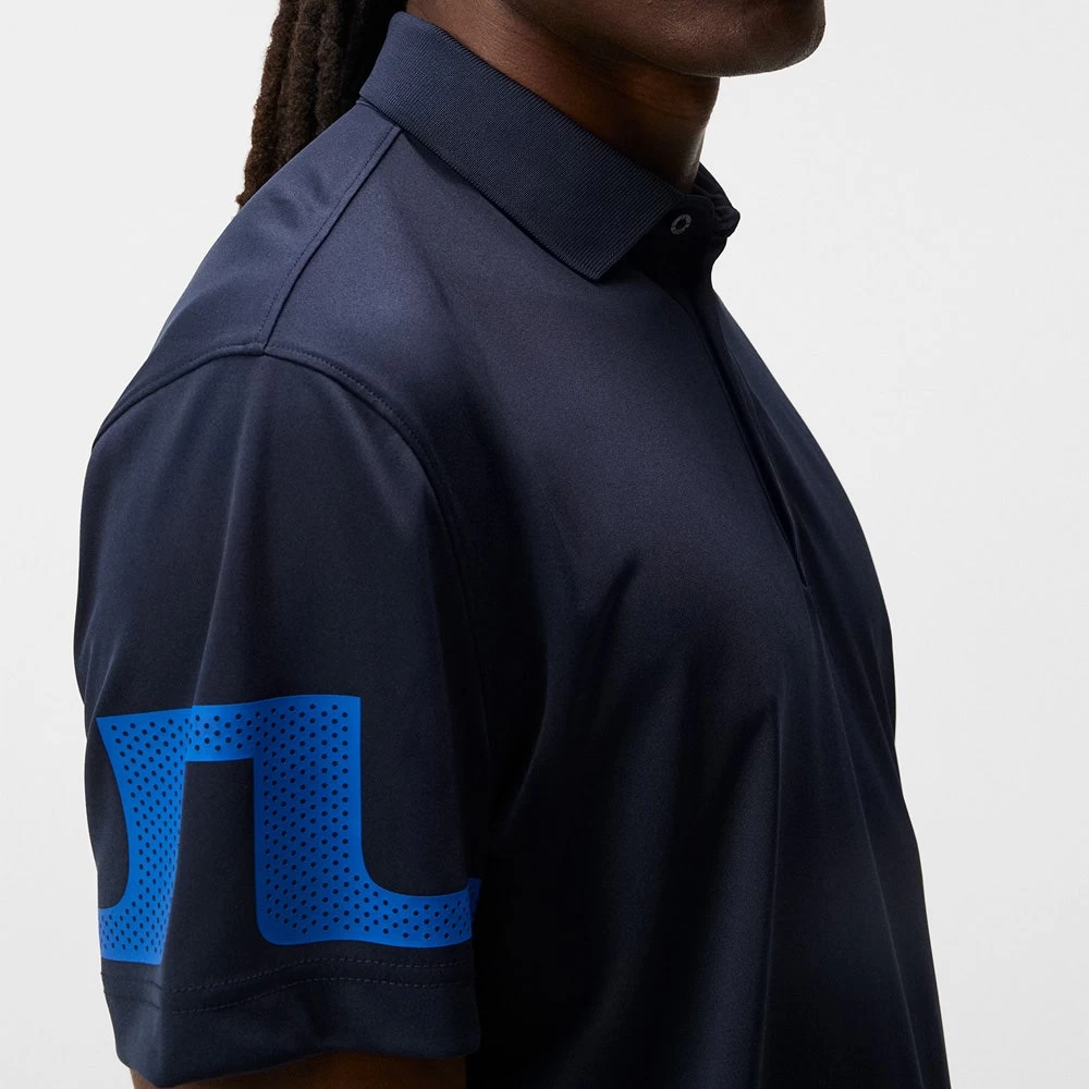 J.Lindeberg Golf Shirt - Heath Regular Fit - JL Navy AW23 - Image 7