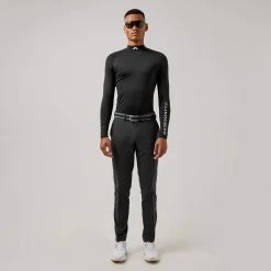 J.Lindeberg Golf Base Layer - Aello SC - Black AW23 -Fashion Golf jl golf base layer shirt aello aw21 02a