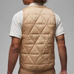 Nike Jordan Golf Gilet - Padded FZ Vest - Hemp FA23 -Fashion Golf jordan golf gilet padded fz vest hemp fa23 fb3265 200 32