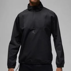 Nike Jordan Golf Jacket - Dri-Fit Repel HZ - Black FA23 -Fashion Golf jordan golf jacket dri fit repel hz black fa23 dz0553 010 13