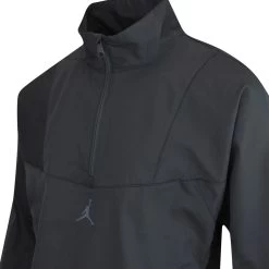 Nike Jordan Golf Jacket - Dri-Fit Repel HZ - Black FA23 -Fashion Golf jordan golf jacket dri fit repel hz black fa23 dz0553 010 5