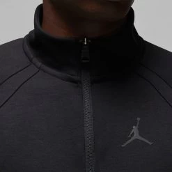 Nike Jordan Golf Pullover - Dri-Fit Player HZ - Black FA23 -Fashion Golf jordan golf pullover dri fit player hz black fa23 fb7562 010 17