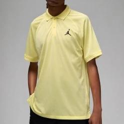 Jordan Golf Shirt - DF Sport Pique Polo - Lemon Chiffon SU23 -Fashion Golf jordan golf shirt df sport polo lemon chiffon su23 dz0540 706 22