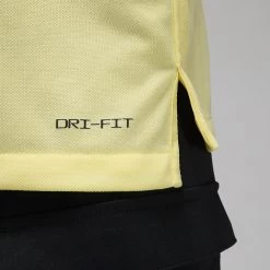 Jordan Golf Shirt - DF Sport Pique Polo - Lemon Chiffon SU23 -Fashion Golf jordan golf shirt df sport polo lemon chiffon su23 dz0540 706 25