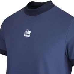 Macade Golf Shirt - Admiral Sportswear Mock Neck Polo - Navy AW23 -Fashion Golf macade golf shirt admiral sportswear mock neck polo navy aw23 ad2023079 225
