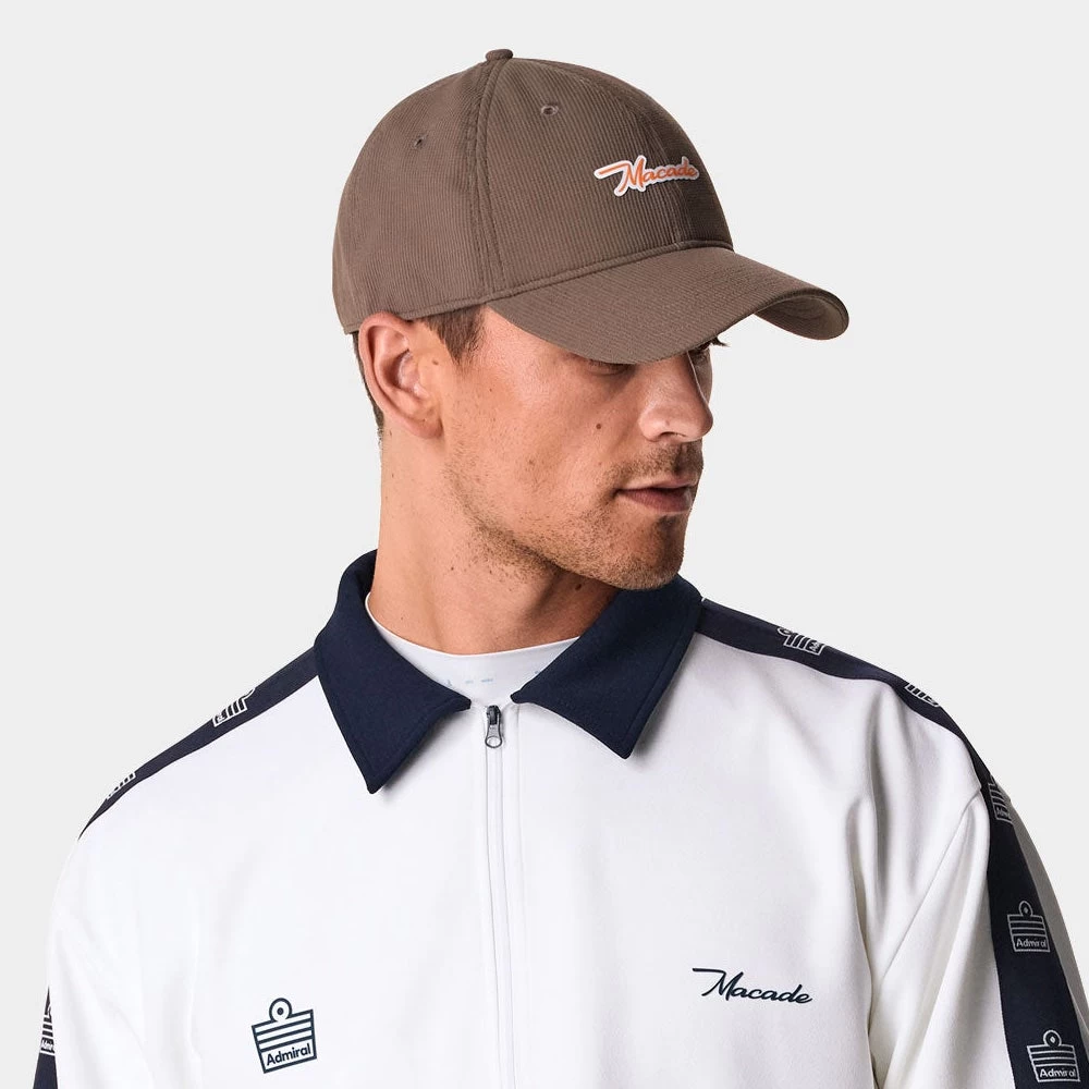Macade Golf Cap - Admiral Sportswear Cord Snapback - Brown AW23 5 Macade Golf Cap - Admiral Sportswear Cord Snapback - Brown AW23 - Image 3
