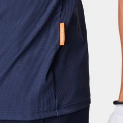 Macade Golf Shirt - Admiral Sportswear Mock Neck Polo - Navy AW23 -Fashion Golf macade admiral collaboration 0039 navyadmiralmockneckshirtweb6