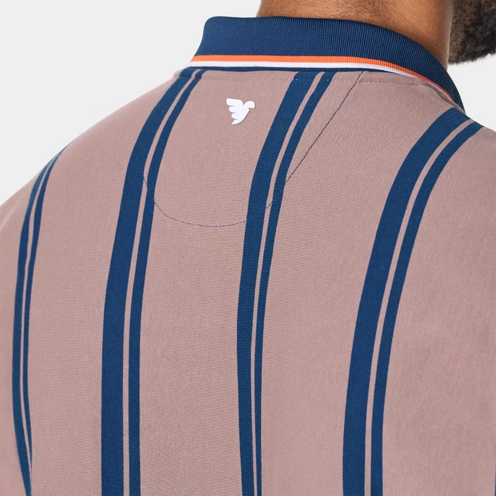 Macade Golf Shirt - Admiral Sportswear Stripe Polo - Light Brown AW23 12 Macade Golf Shirt - Admiral Sportswear Stripe Polo - Light Brown AW23 - Image 10