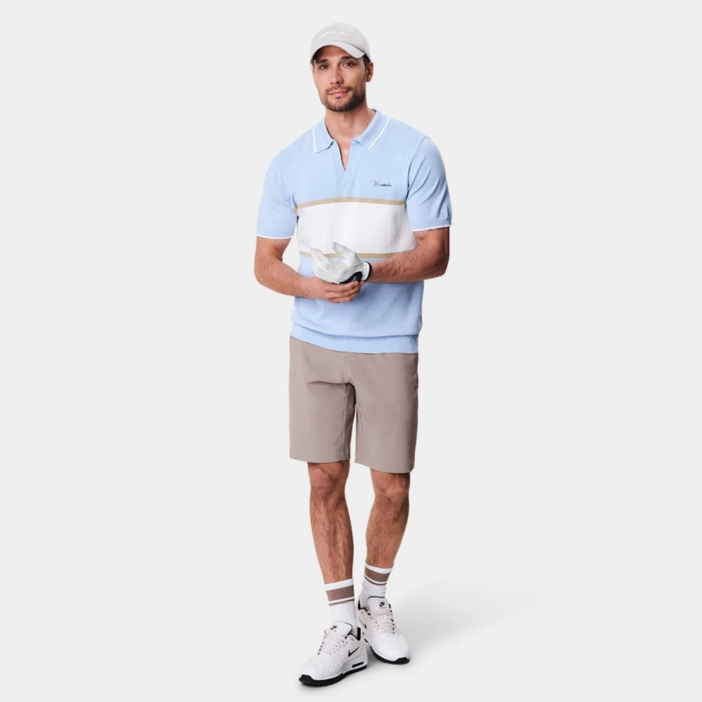 Macade Golf Shirt - Mac Intarsia Knitted Polo - Light Blue AW23 12 Macade Golf Shirt - Mac Intarsia Knitted Polo - Light Blue AW23 - Image 10