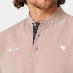 Macade Golf Shirt - Heath Blade Polo - Tan AW23 -Fashion Golf macade golf 0048 4. heath beige shirt 1296x