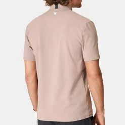Macade Golf Shirt - Heath Blade Polo - Tan AW23 -Fashion Golf macade golf 0049 3. heath beige shirt 1296x