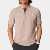 Macade Golf Shirt - Heath Blade Polo - Tan AW23 -Fashion Golf macade golf 0051 1. heath beige shirt 1296x