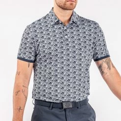 Galvin Green Golf Shirt - Madden Ventil8 - Navy AW23 -Fashion Golf madden d01000049349 s1