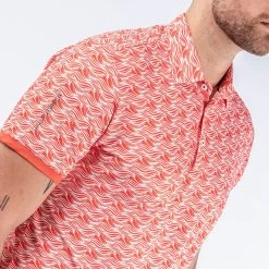 Galvin Green Golf Shirt - Madden Ventil8 - Orange AW23 -Fashion Golf madden d01000049395 s3