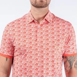 Galvin Green Golf Shirt - Madden Ventil8 - Orange AW23 -Fashion Golf madden d01000049395 s4