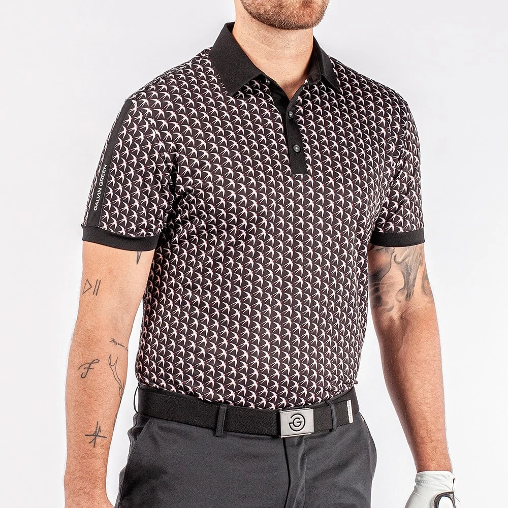 Galvin Green Golf Shirt - Malcolm Ventil8 - Black AW23 7 Galvin Green Golf Shirt - Malcolm Ventil8 - Black AW23 - Image 5