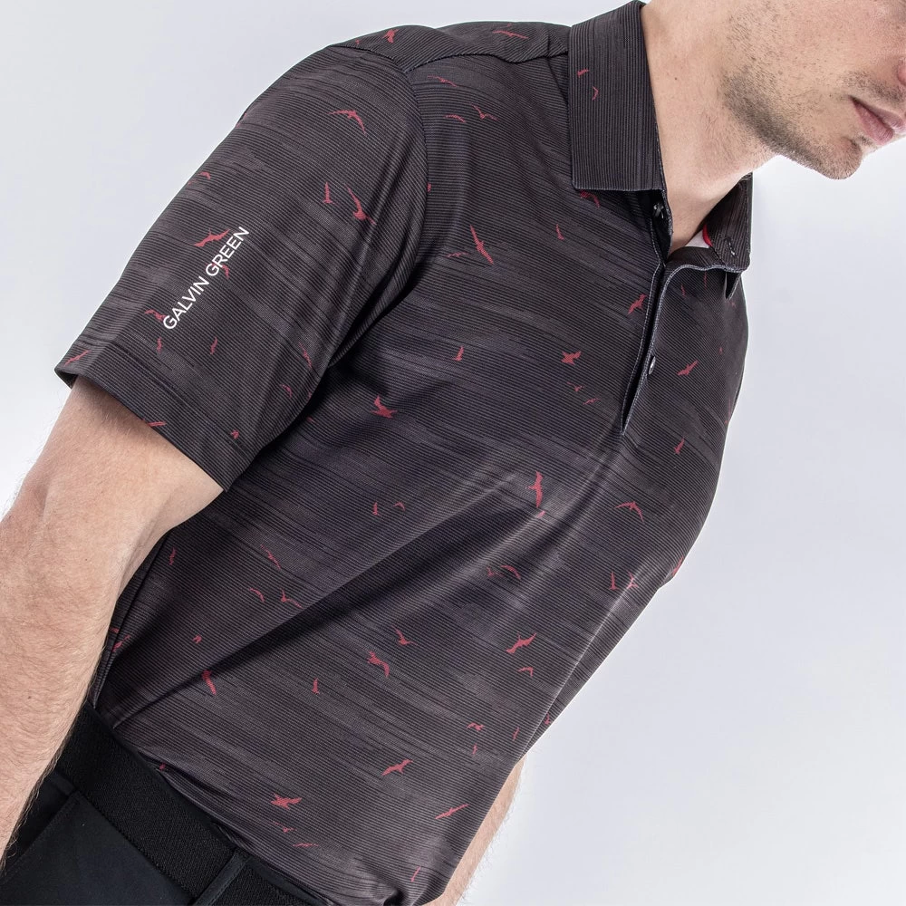 Galvin Green Golf Shirt - Marin Ventil8 - Black AW23 10 Galvin Green Golf Shirt - Marin Ventil8 - Black AW23 - Image 8